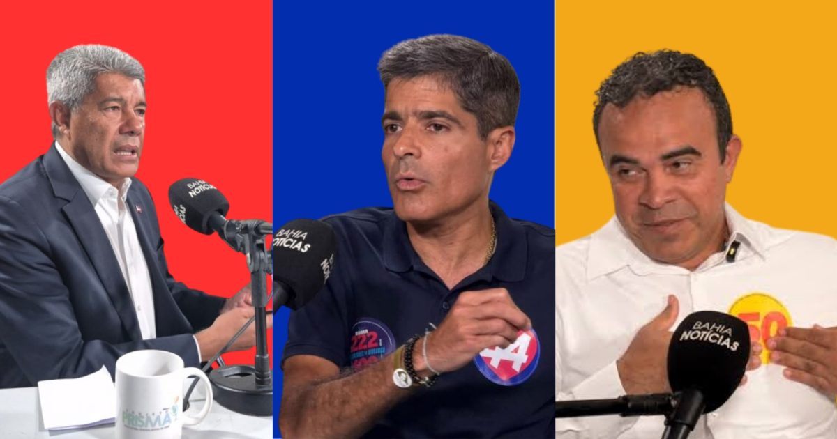 ACM Neto e Jerônimo cumprem agendas de campanha nesta quarta na Bahia; Mansur não confirma agenda