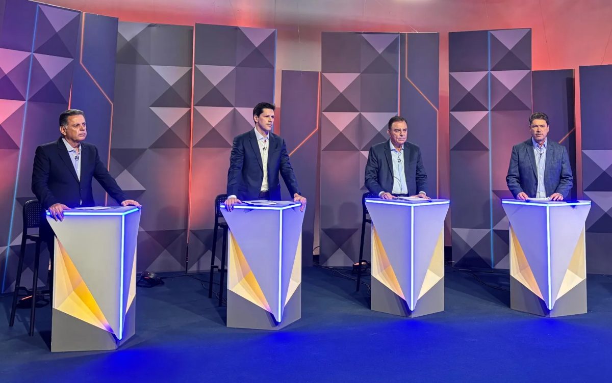 Acusações, Agro, Saúde e situação financeira do estado: veja como foi o debate entre candidatos ao governo de Goiás