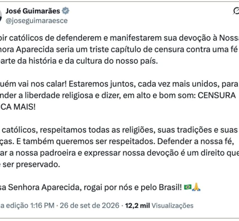 Aliados de Lula criticam Mendonça por tirar do ar fake news sobre padroeira