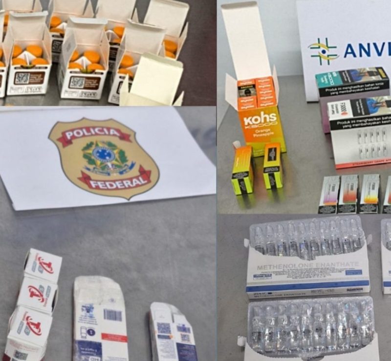 Anvisa apreende tirzepatida e anabolizantes irregulares no Galeão