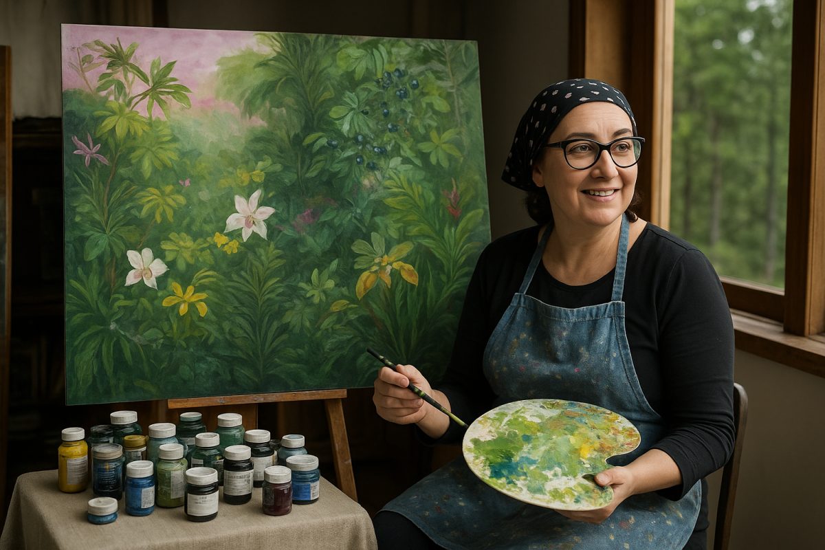 Artista do Paraná vê encomendas 'explodirem' após quadro dela viralizar nas redes e fecha agenda até 2028: 'Não estava esperando'