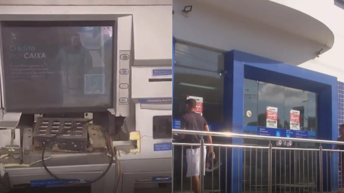 Caixas eletrônicos da Caixa são quebrados durante a madrugada em Imperatriz
