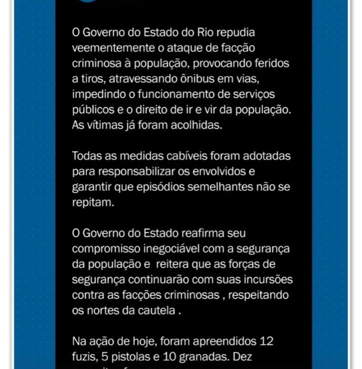 Criminosos usam ônibus escolares como barricada no Rio
