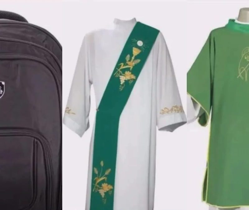 Diácono tem mochila com túnica, estola e objetos religiosos furtada em Bacabal, no MA