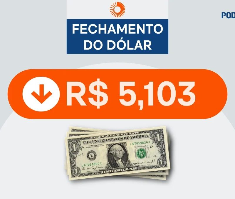 Dólar cai 0,11% e fecha em R$ 5,103; Ibovespa sobe