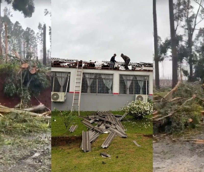 Fenômeno que destruiu escolas e plantação no Paraná é reclassificado e deixa de ser tornado, diz Simepar