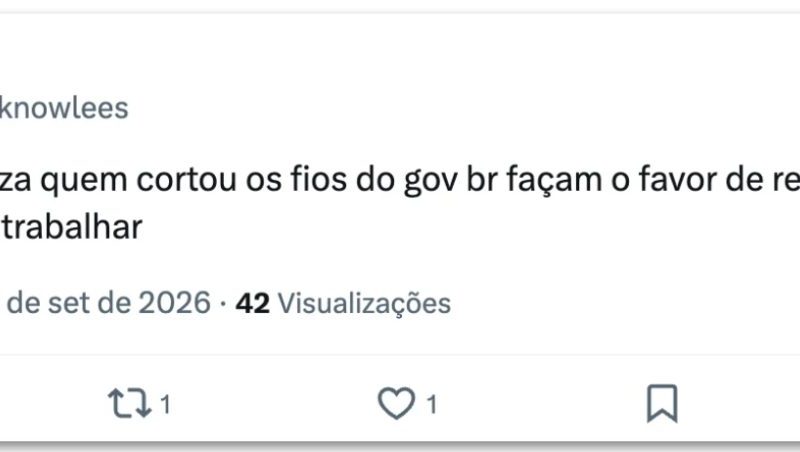 Gov.br e site da Receita Federal têm instabilidade nesta 2ª feira