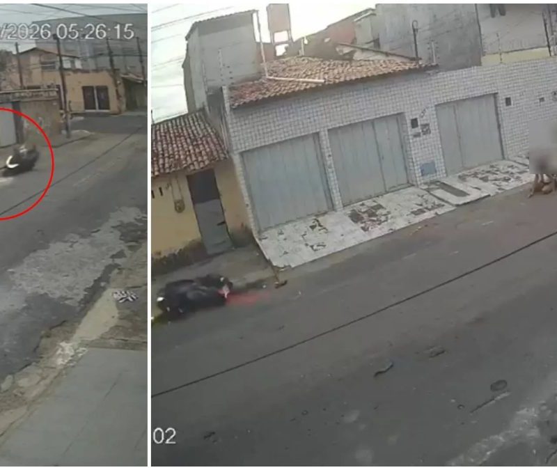 Homem morre após moto atropelar mulher e colidir com poste, em Fortaleza