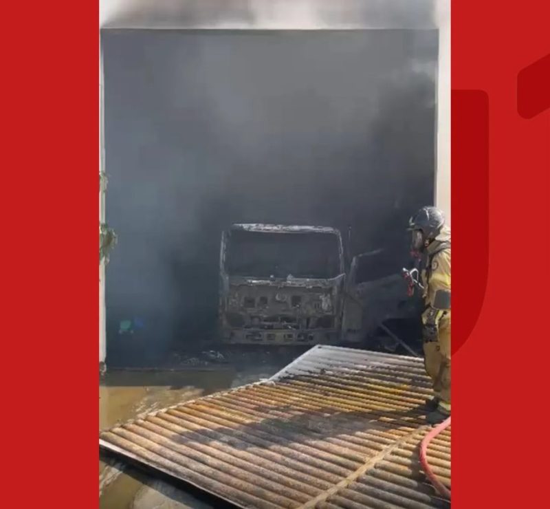Incêndio atinge galpão de empresa de aluguel de brinquedos na Bahia; prejuízo estimado é de R$ 800 mil