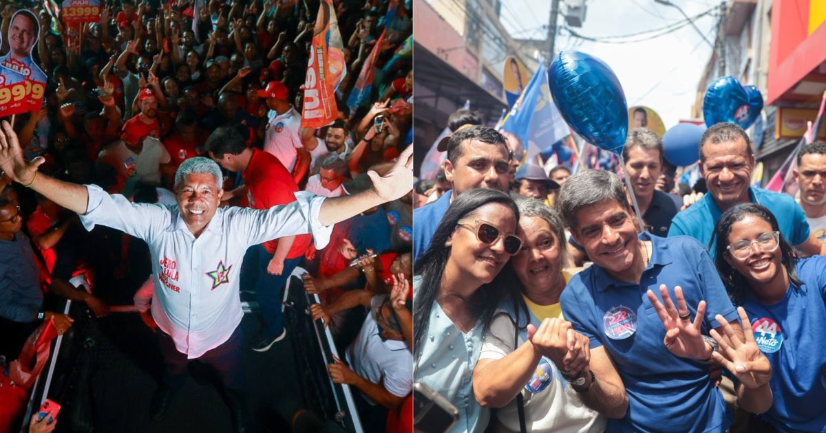Jerônimo supera ACM Neto e abre margem na disputa ao governo da Bahia, afirma AtlasIntel