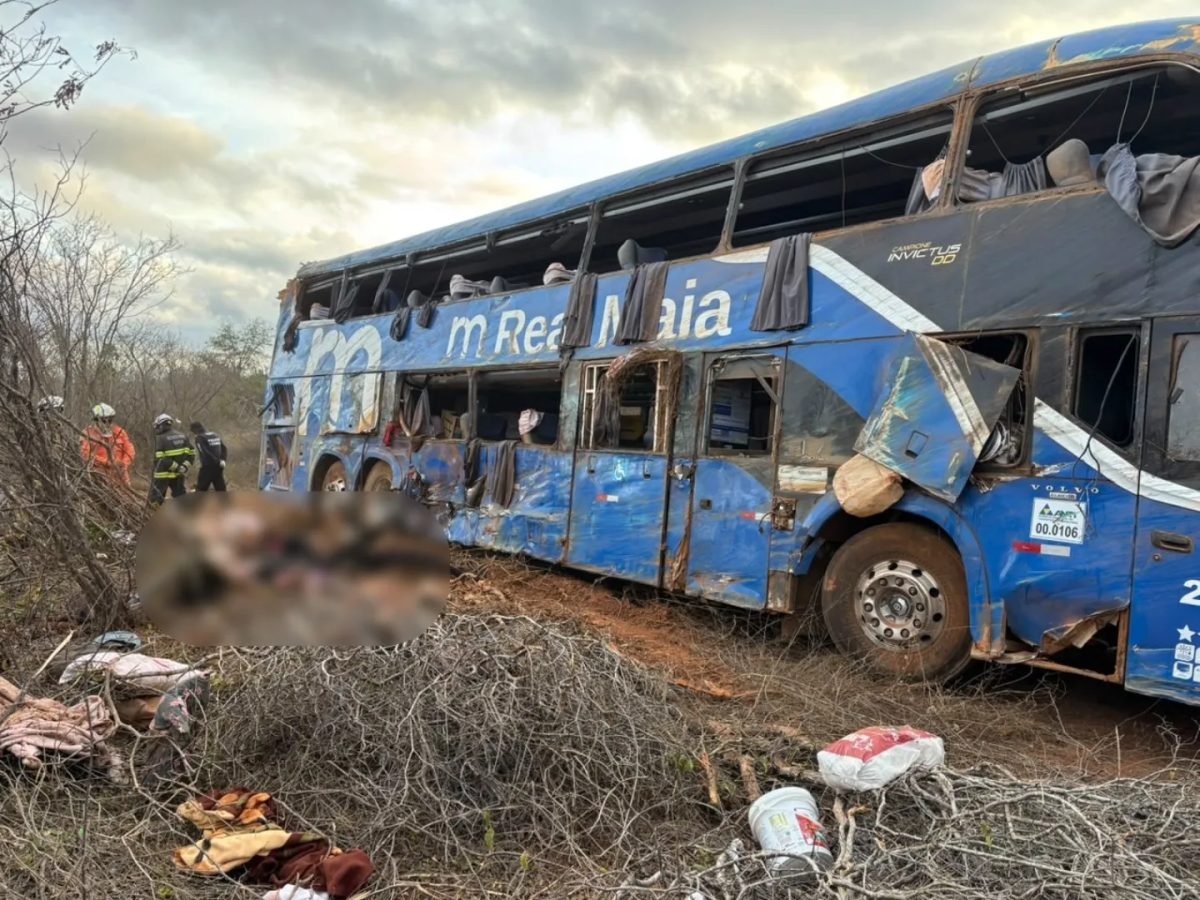 Mãe e filha do TO estão entre vítimas de acidente com ônibus na Bahia; criança morreu
