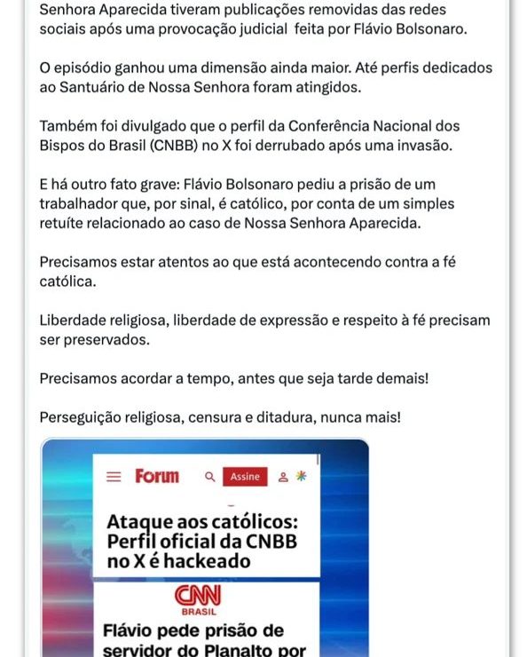 Ministro celebra decisão de Dino: “Perseguição religiosa nunca mais”