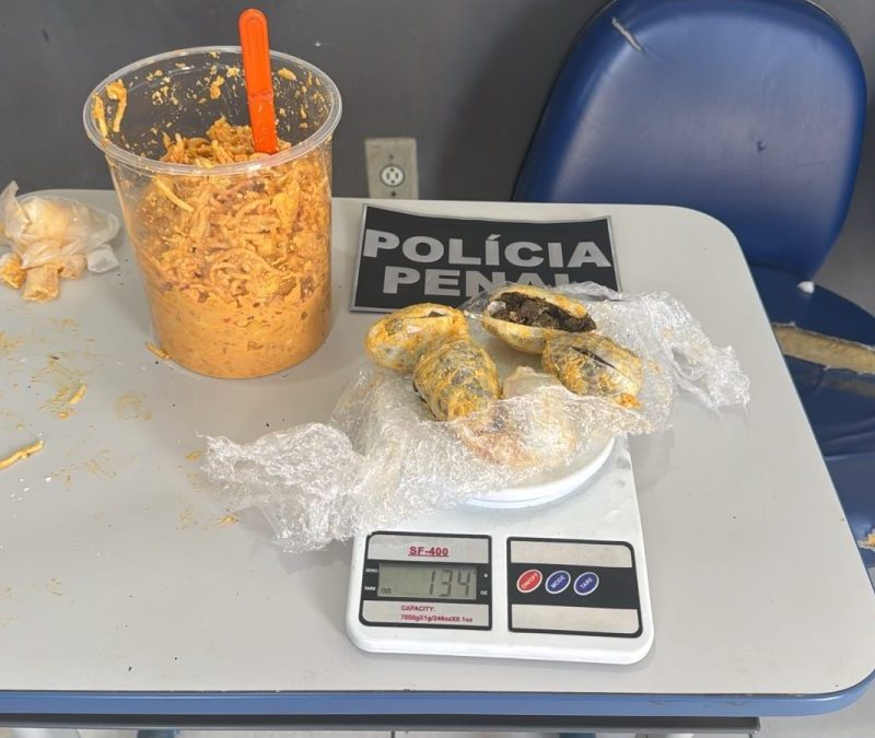Mulher é presa com cocaína e maconha escondidas em estrogonofe em Feira de Santana