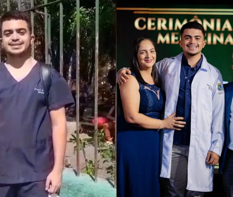 ‘Papai te ama’: homem se emociona ao deixar filho no primeiro dia de estágio em hospital de Fortaleza; vídeo
