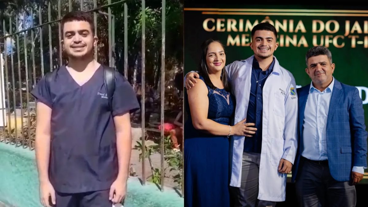 ‘Papai te ama’: homem se emociona ao deixar filho no primeiro dia de estágio em hospital de Fortaleza; vídeo