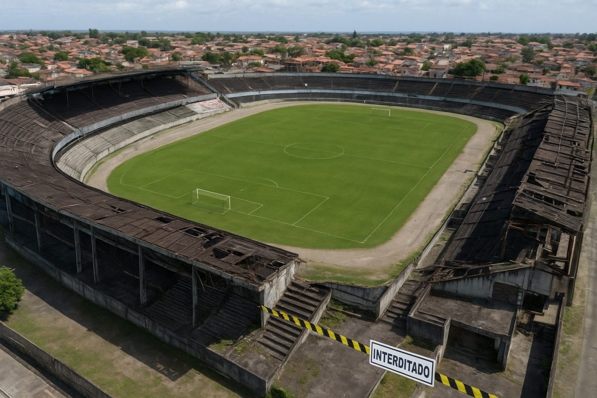 PGE identifica risco de colapso e pede interdição de áreas do Estádio Rei Pelé, em Maceió