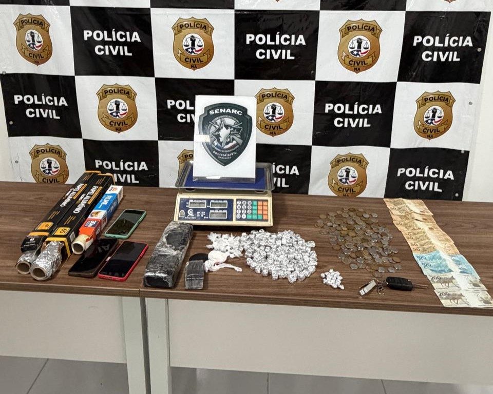Polícia Civil prende casal por tráfico de drogas em São Luís