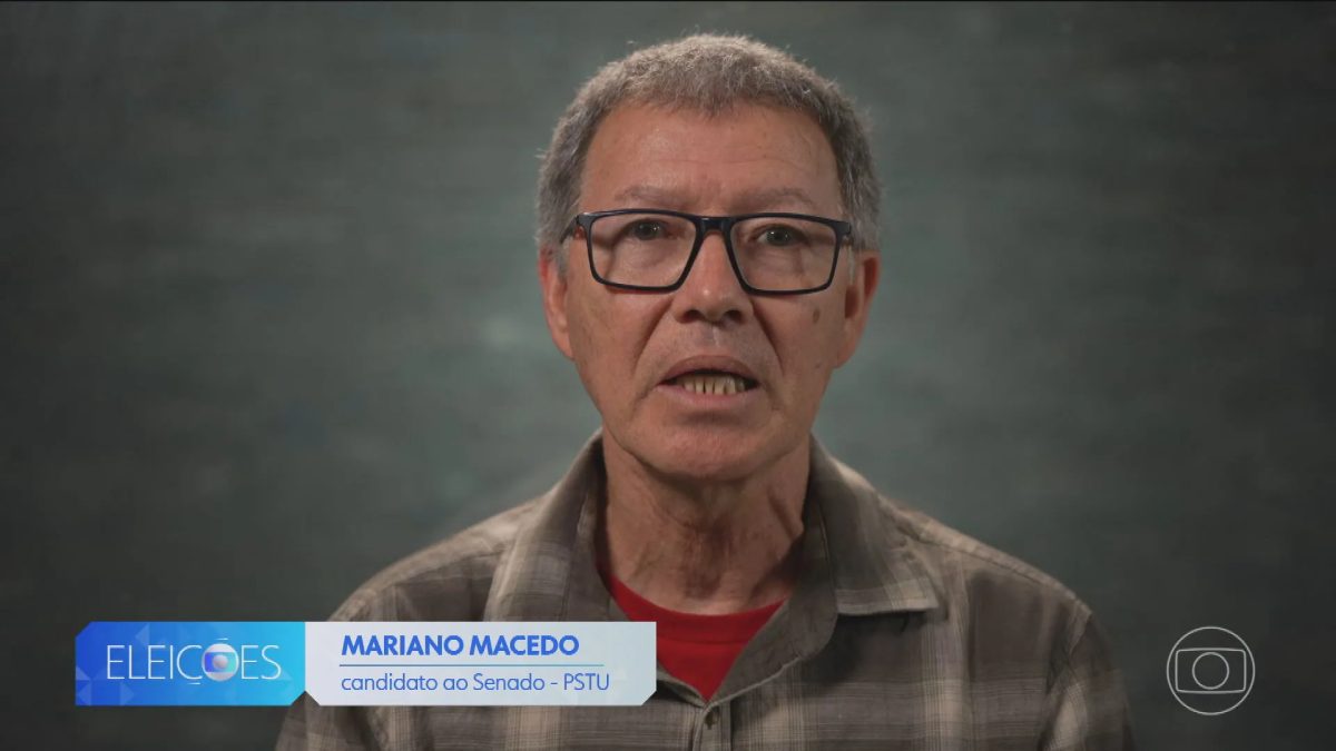 Qual é o número de Mariano Macedo (PSTU) para o Senado em Pernambuco?