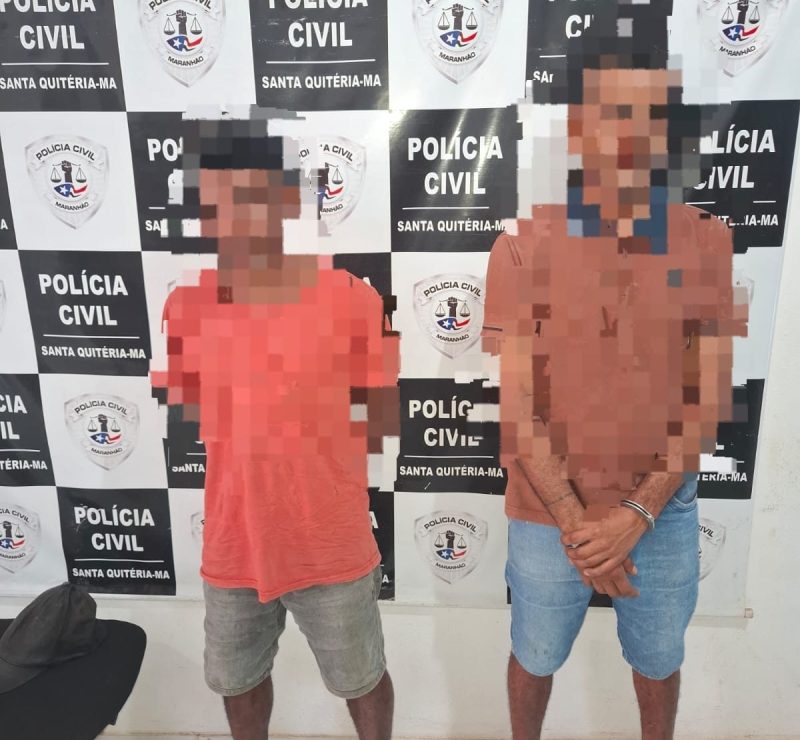 Tio e sobrinho são presos por tentativa de homicídio no interior do Maranhão; dupla usou uma estaca de madeira