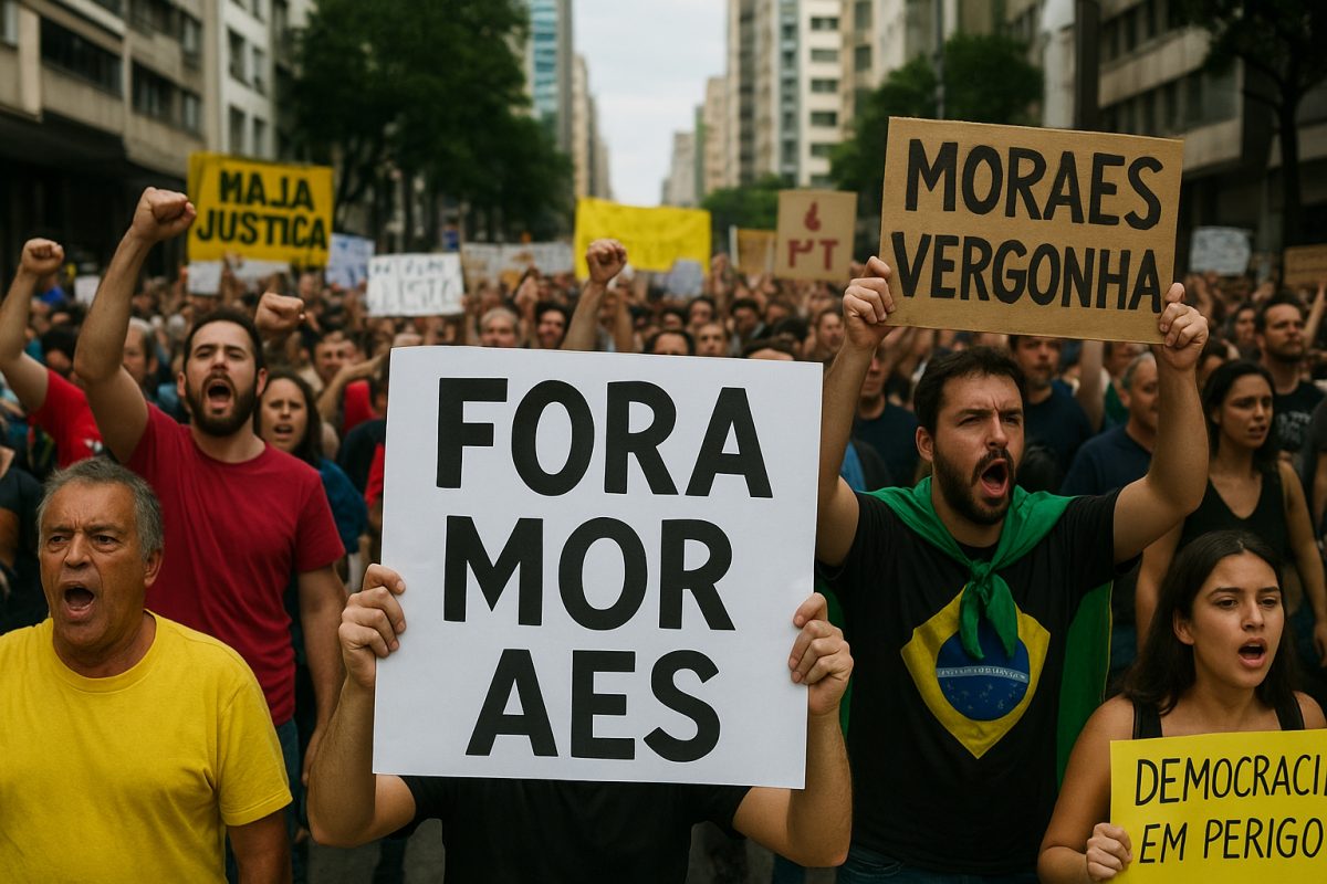 Veja imagens de atos contra Moraes em várias cidades do Brasil