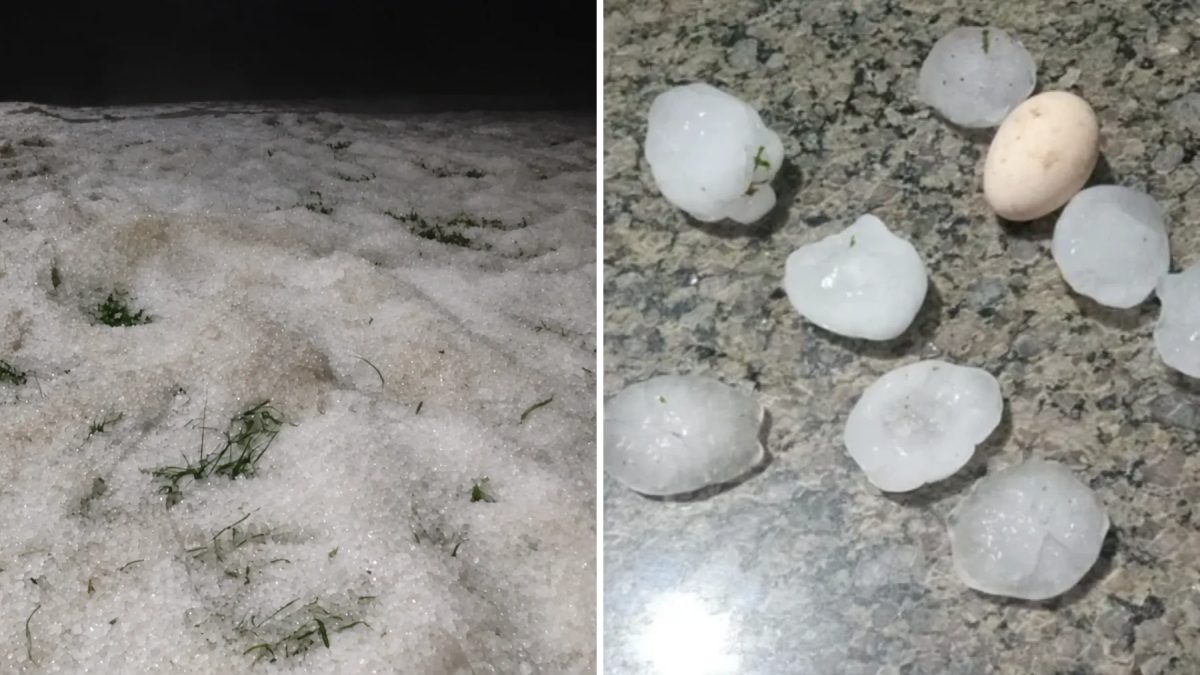 Vídeo: chuva de granizo danifica cerca de 900 casas no Paraná e deixa 2,7 mil pessoas afetadas