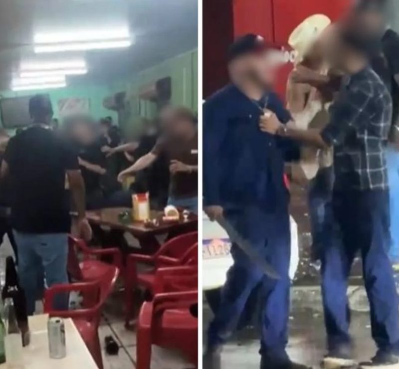 Após gravação de videoclipe, bar tem briga generalizada em cidade de Goiás; vídeo