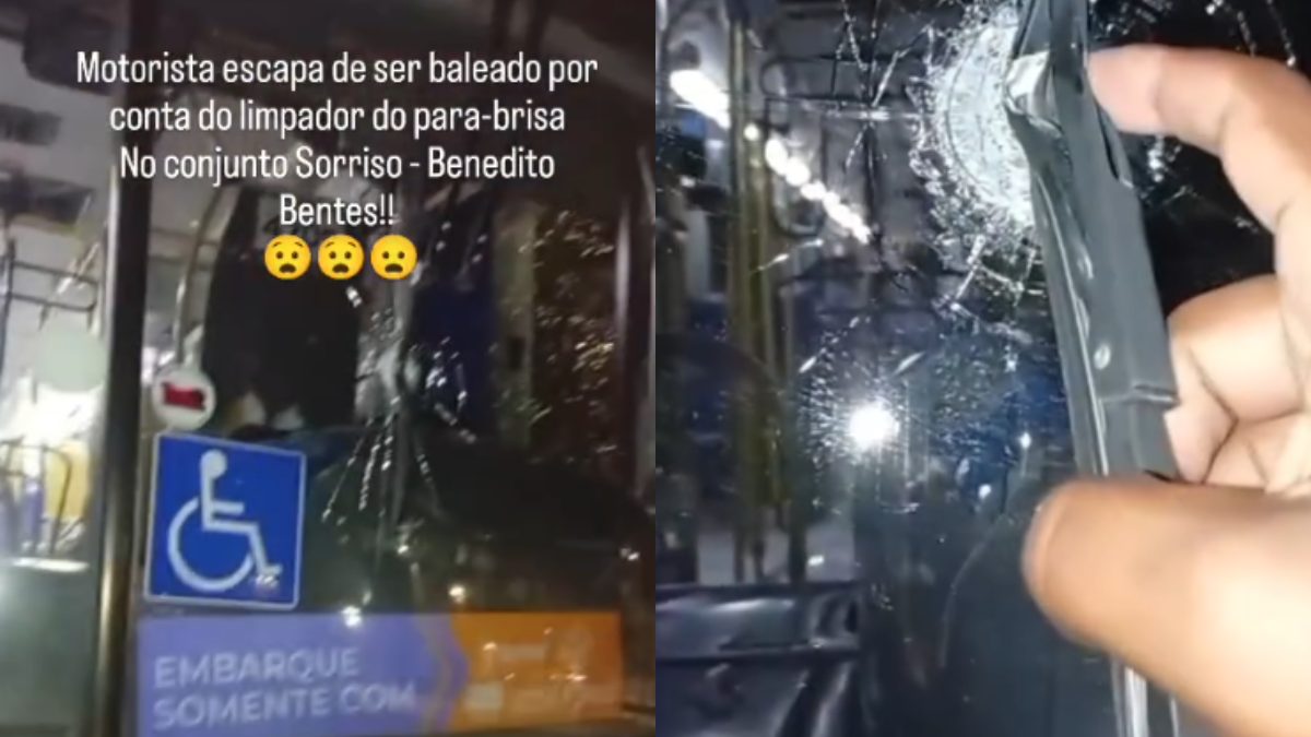 Ataque com dezenas de tiros a ônibus: motorista e passageiros ficam deitados durante tiroteio em Maceió