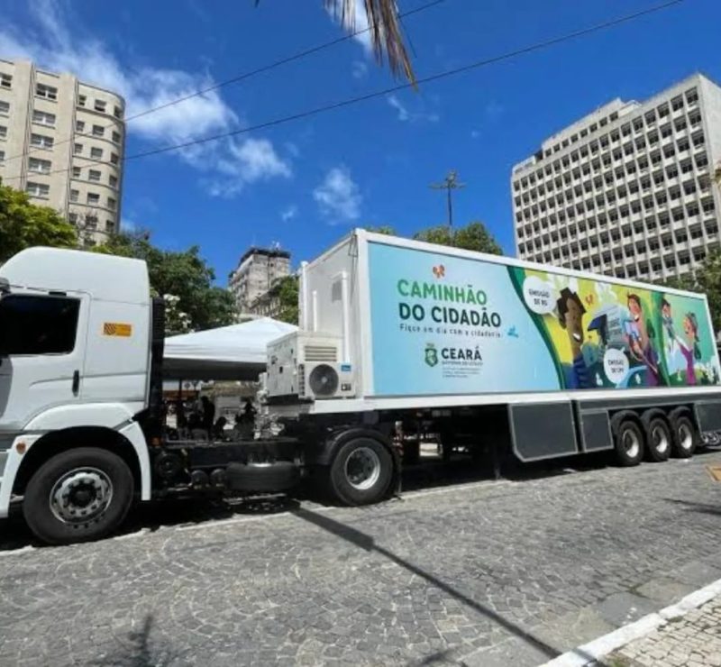 Caminhão do Cidadão leva atendimento a Fortaleza e cidades do Cariri na próxima semana; veja serviços