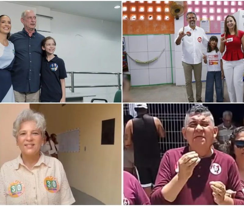 Candidatos ao governo do Ceará votam neste domingo; veja