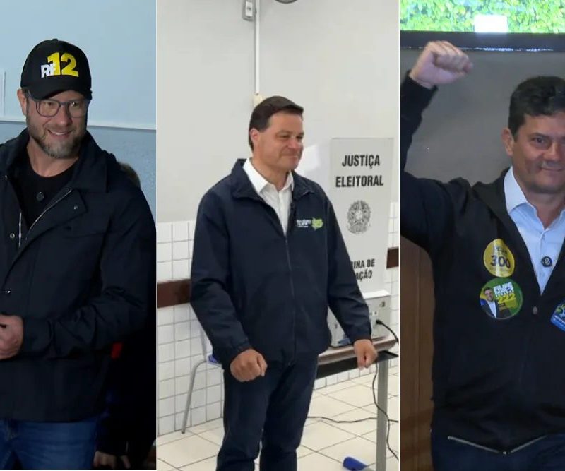 Candidatos ao governo do Paraná vão às urnas neste domingo de eleições