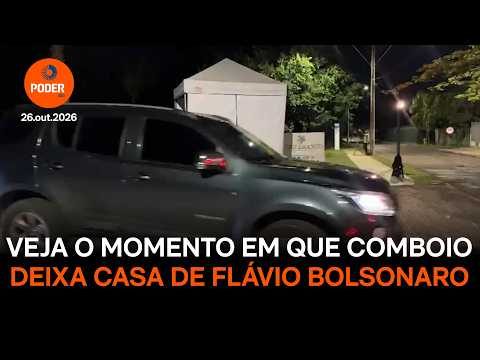 Comboio deixou casa de Flávio na noite anterior à sua saída do Brasil
