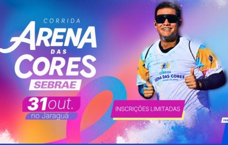 Corrida Arena das Cores convida Maceió para uma tarde de movimento, música e diversão