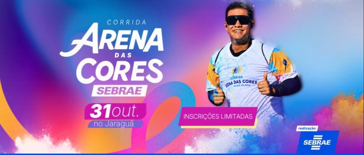 Corrida Arena das Cores convida Maceió para uma tarde de movimento, música e diversão