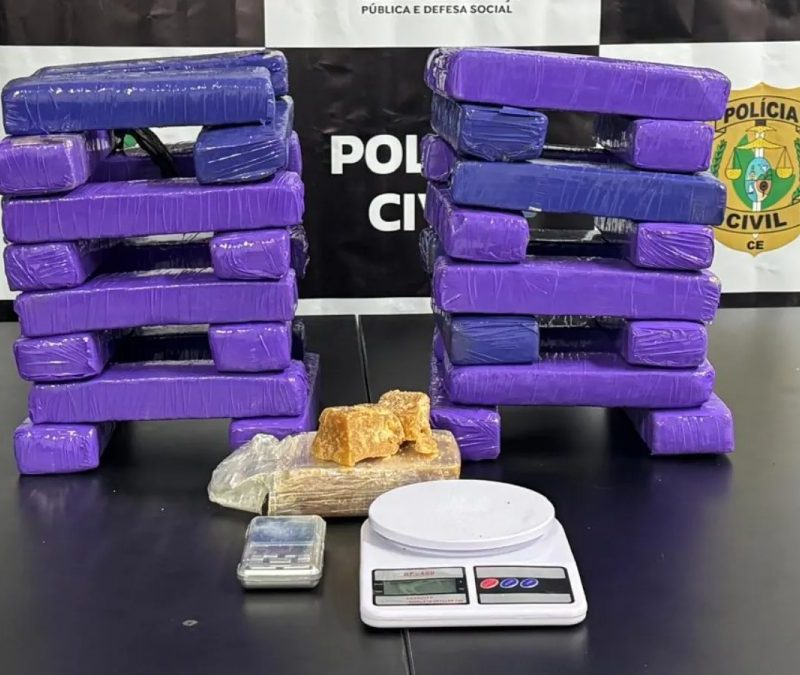 Duas mulheres são presas com mais de 20 kg de drogas em apartamento no Ceará