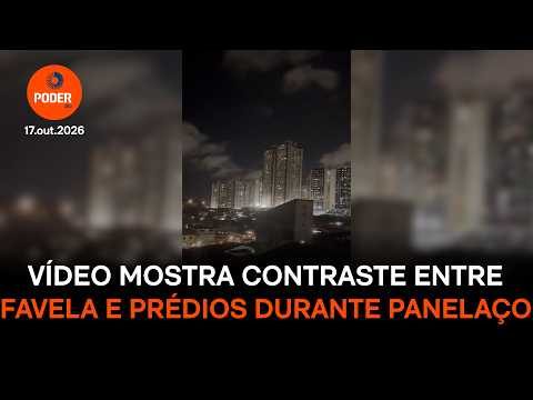 Favela e prédios contrastam em panelaço contra Flávio Bolsonaro