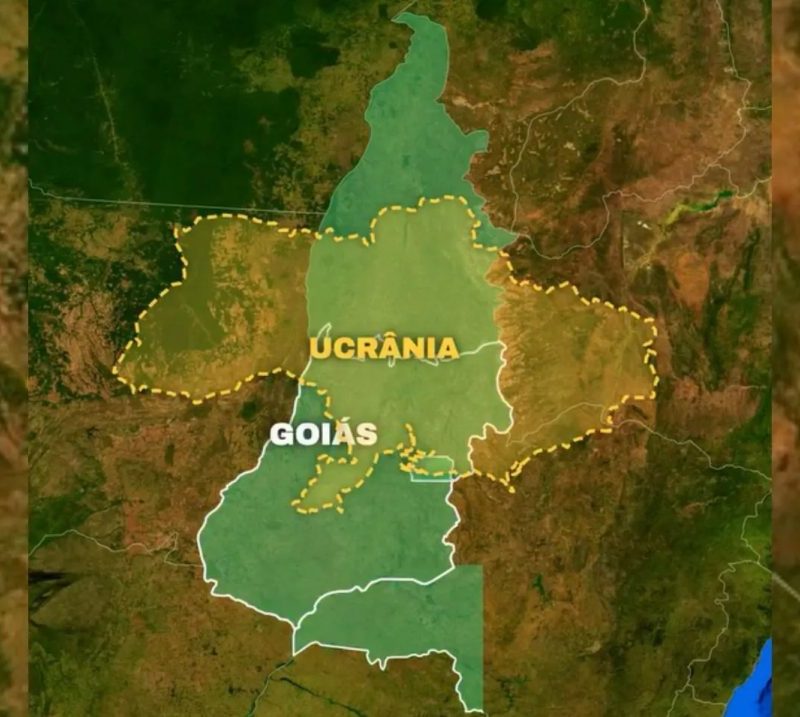 Goiás maior que a Ucrânia? Vídeo mostra perda de território do estado do século XIX até os dias atuais