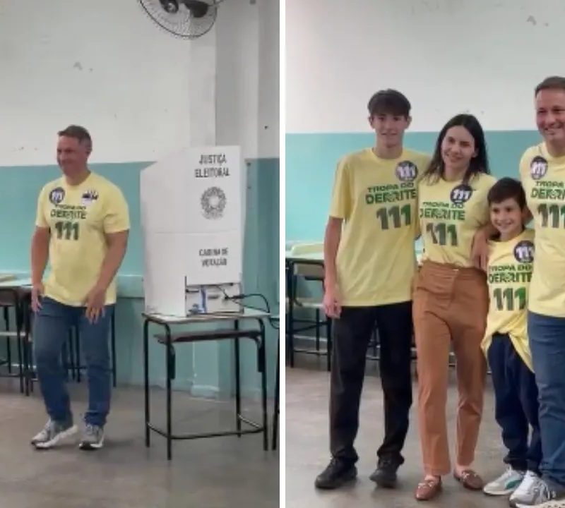 Guilherme Derrite vota na Zona Oeste de São Paulo