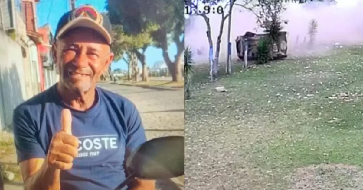 Idoso morre a caminho de almoço de família após carro derrapar e capotar na Bahia