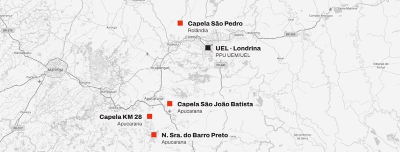 Igrejas de madeira do Paraná, algumas em formato de foguete, ganham registro digital inédito