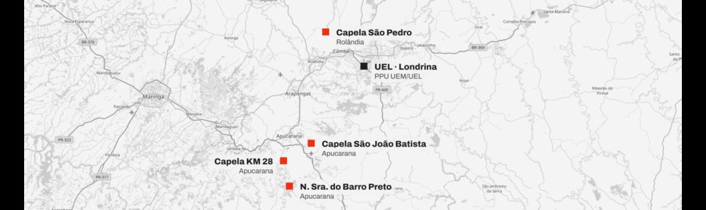 Igrejas de madeira do Paraná, algumas em formato de foguete, ganham registro digital inédito