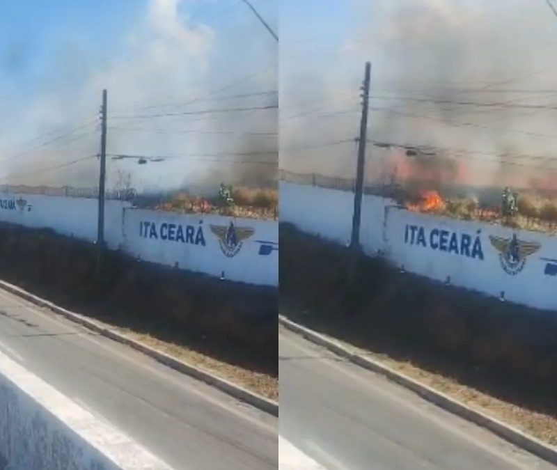 Incêndio atinge vegetação de campus do ITA Ceará