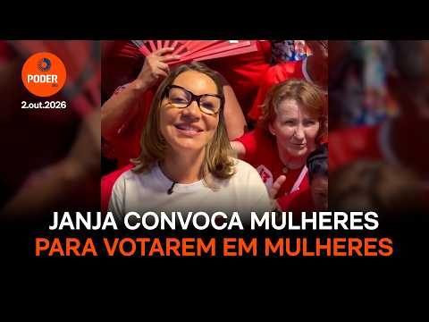 Janja convoca eleitorado feminino a votar em mulheres