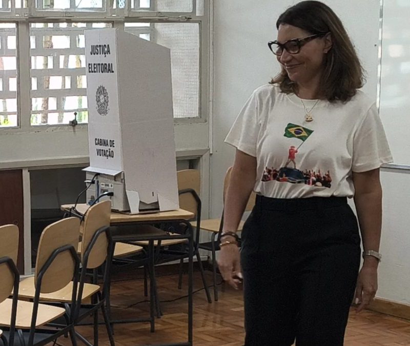 Janja vota em São Paulo
