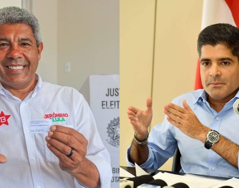 Jerônimo ultrapassa projeções e leva a melhor em 376 municípios baianos; ACM Neto faz maioria em 41