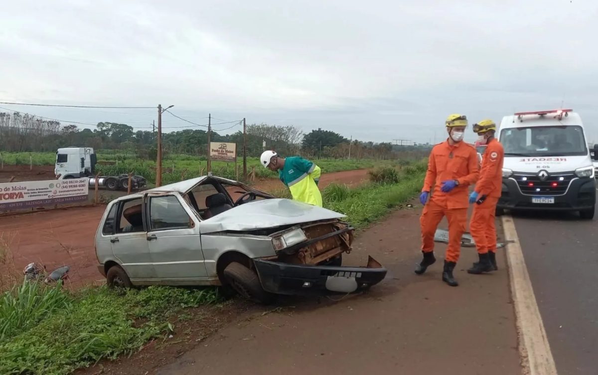 Jovem morre após acidente quando ia para o trabalho com amigo em Rio Verde