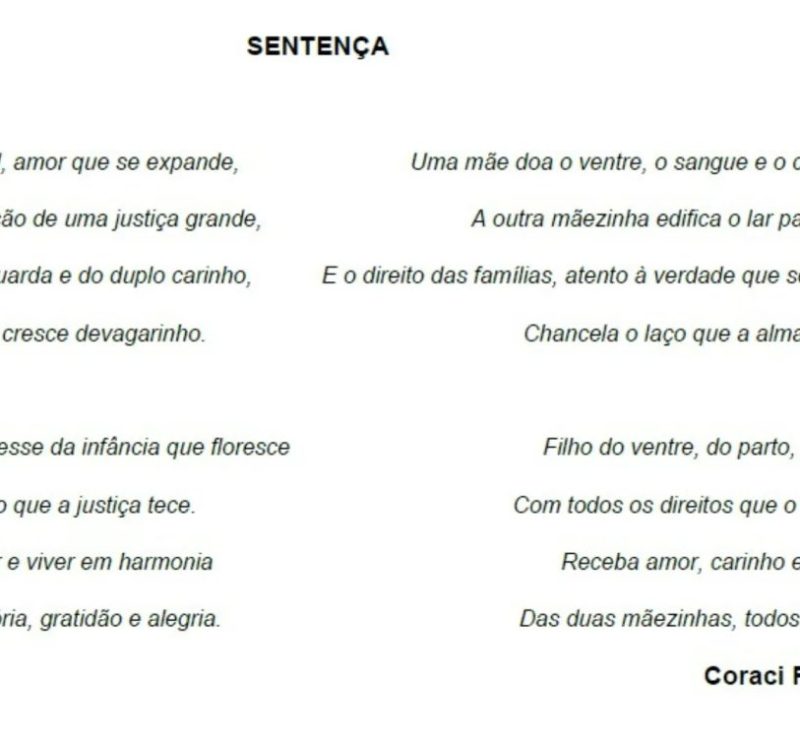 Juíza emociona com poema em processo que reconhece dupla maternidade em Goiás: ‘Mães no plural, amor que expande’