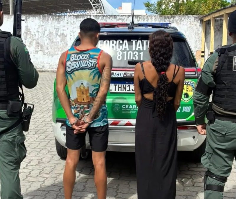 Mãe e filho são presos por suspeita de tráfico de drogas em Fortaleza
