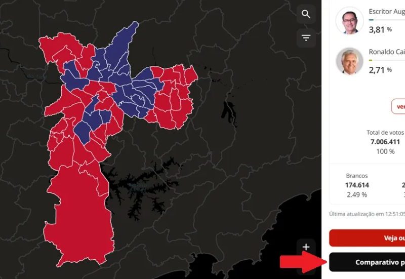 MAPA: veja o resultado das eleições 2026 no Ceará por local de votação e seção eleitoral