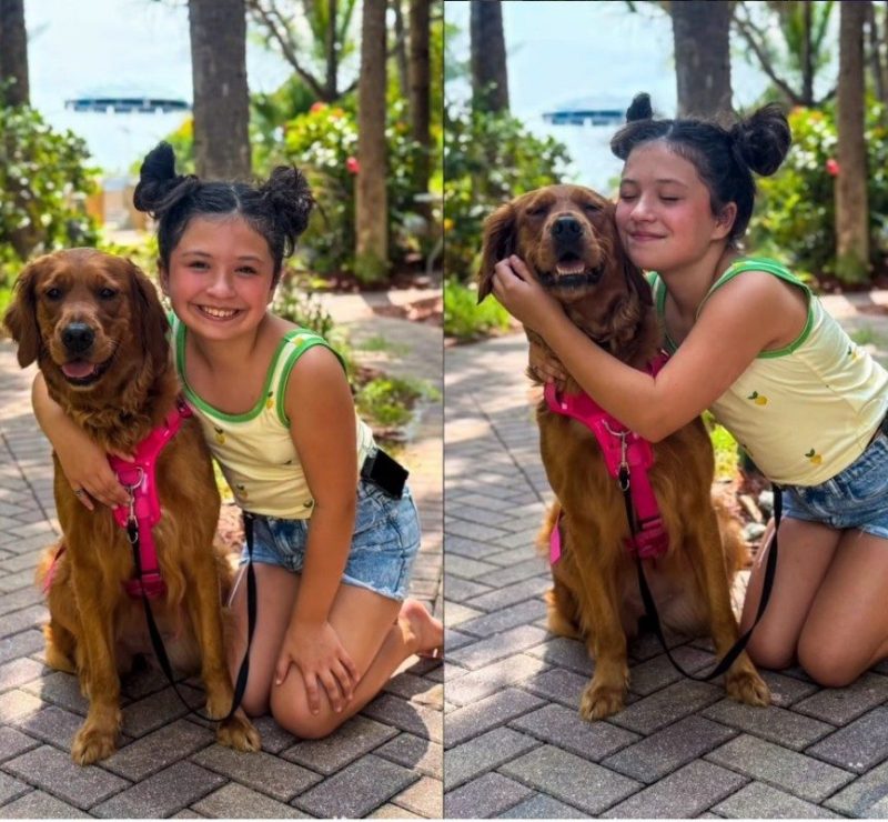 Menina de 11 anos tem ajuda de cachorra para controlar a diabetes