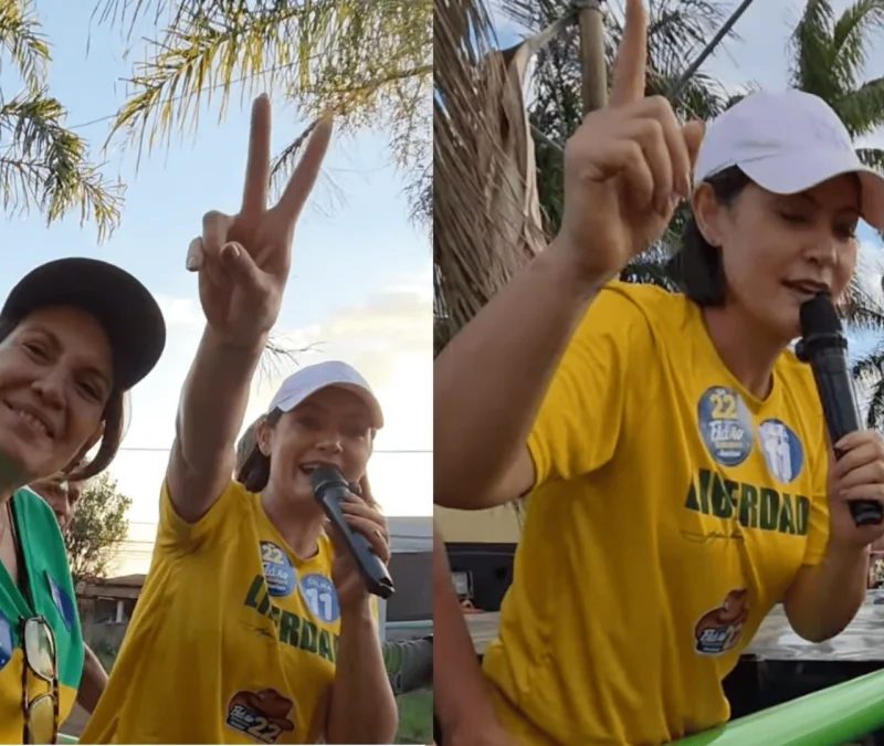 Michelle defende vitória de Flávio para “libertar o capitão”